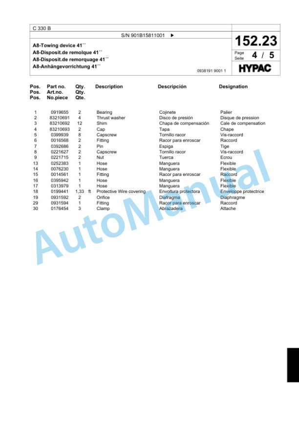 Bomag C 330 B Steel Wheel Roller Spare Parts Catalogue 00818619 5 Bomag C 330 B Steel Wheel Roller Spare Parts Catalogue 00818619-5