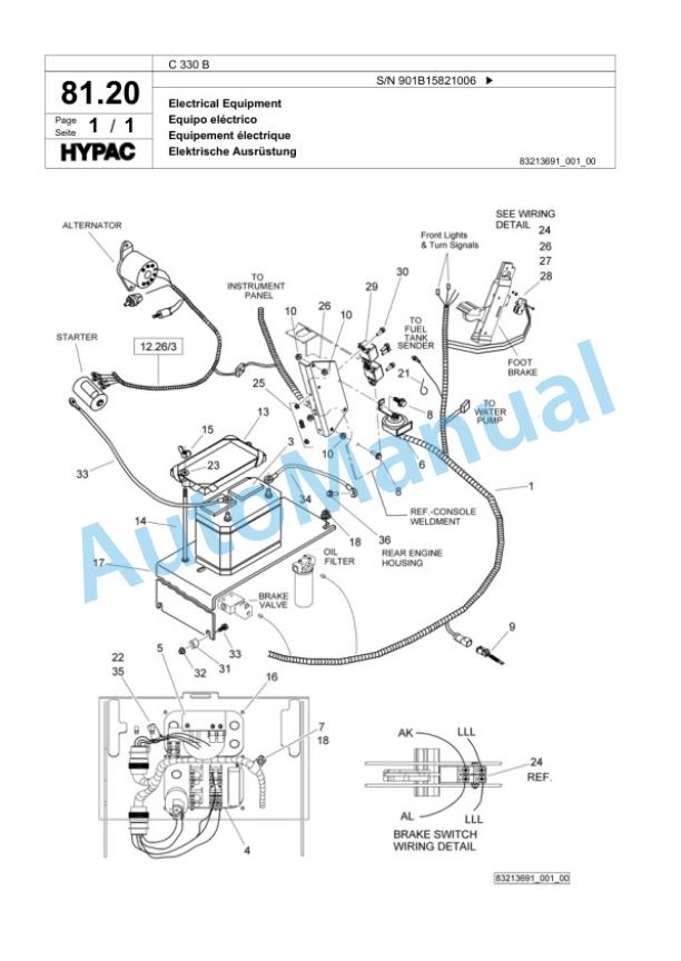 Bomag C 330 B Steel Wheel Roller Spare Parts Catalogue 00818975 4 Bomag C 330 B Steel Wheel Roller Spare Parts Catalogue 00818975-4