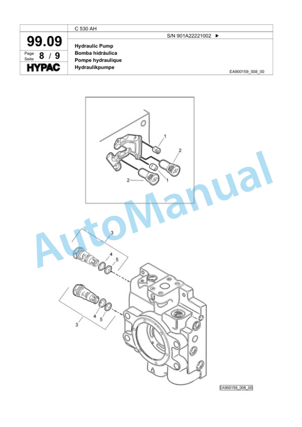 Bomag C 530 AH Pneumatic Tired Roller Spare Parts Catalogue 00818663 5 Bomag C 530 AH Pneumatic Tired Roller Spare Parts Catalogue 00818663-5