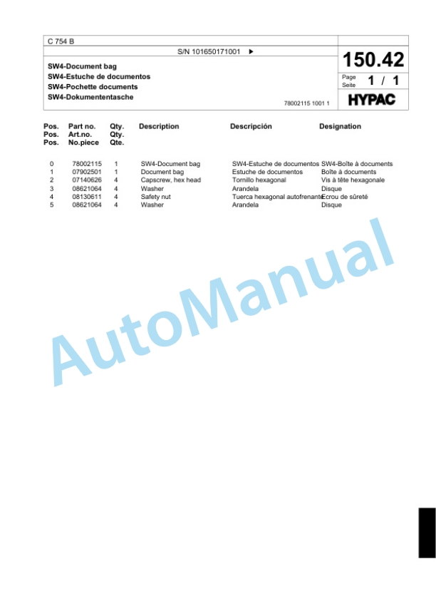 Bomag C 754 B Tandem Vibratory Roller Spare Parts Catalogue 00818389 5 Bomag C 754 B Tandem Vibratory Roller Spare Parts Catalogue 00818389-5