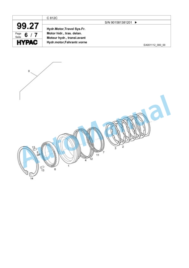 Bomag C 812C Single Drum Wheel Drive Vibratory Roller Spare Parts Catalogue 00818025 4 Bomag C 812C Single Drum Wheel Drive Vibratory Roller Spare Parts Catalogue 00818025-4