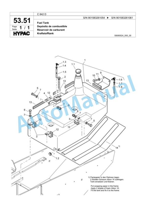 Bomag C 842 D Single Drum Wheel Drive Vibratory Roller Spare Parts Catalogue 00818417 2 Bomag C 842 D Single Drum Wheel Drive Vibratory Roller Spare Parts Catalogue 00818417-2