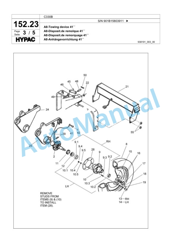 Bomag C330B Steel Wheel Roller Spare Parts Catalogue 00817747 5 Bomag C330B Steel Wheel Roller Spare Parts Catalogue 00817747-5