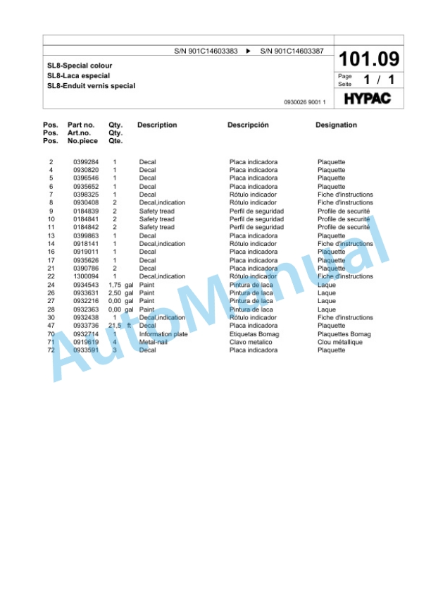 Bomag C340C Steel Wheel Roller Spare Parts Catalogue 00817873 4 Bomag C340C Steel Wheel Roller Spare Parts Catalogue 00817873-4