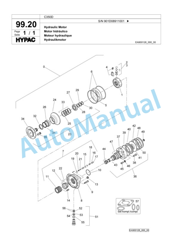 Bomag C350D Steel Wheel Roller Spare Parts Catalogue 00818627 4 Bomag C350D Steel Wheel Roller Spare Parts Catalogue 00818627-4