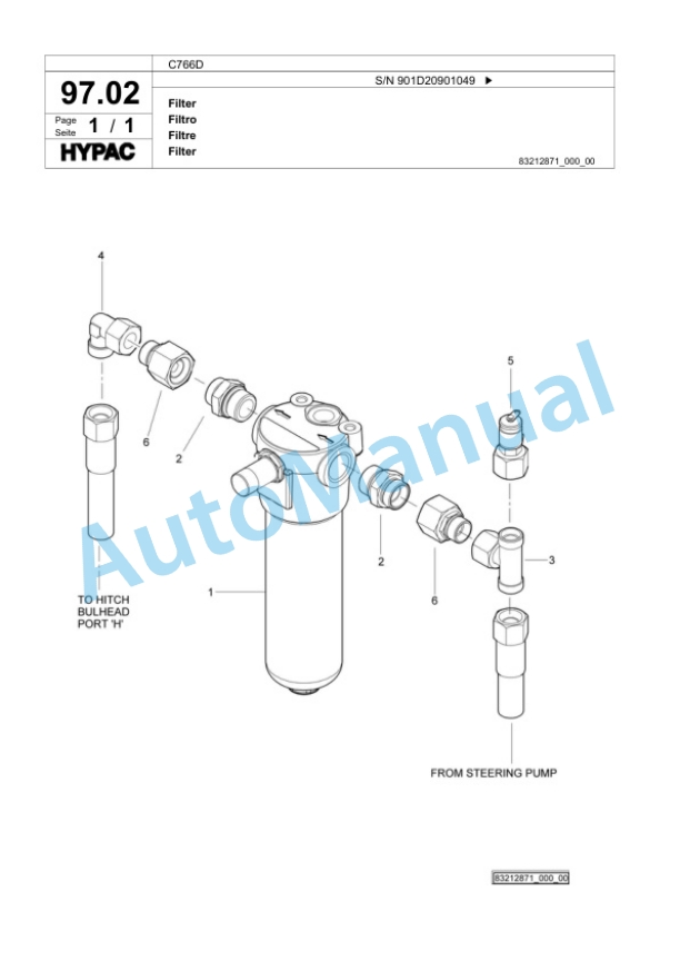 Bomag C766D Tandem Vibratory Roller Spare Parts Catalogue 00818529 4 Bomag C766D Tandem Vibratory Roller Spare Parts Catalogue 00818529-4