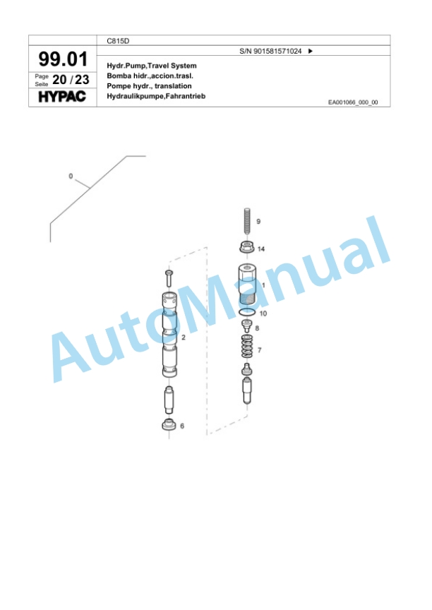 Bomag C815D Single Drum Wheel Drive Vibratory Roller Spare Parts Catalogue 00818311 4 Bomag C815D Single Drum Wheel Drive Vibratory Roller Spare Parts Catalogue 00818311-4