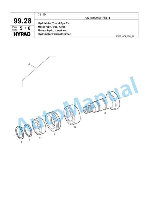 Bomag C815D Single Drum Wheel Drive Vibratory Roller Spare Parts Catalogue 00818311 5 Bomag C815D Single Drum Wheel Drive Vibratory Roller Spare Parts Catalogue 00818311-5