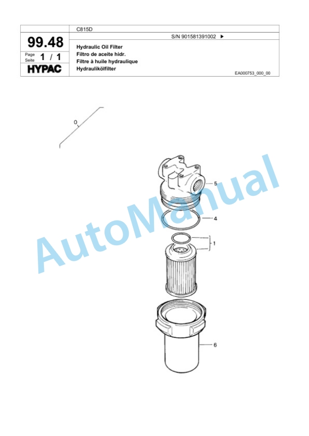 Bomag C815D Single Drum Wheel Drive Vibratory Roller Spare Parts Catalogue 00818569 5 Bomag C815D Single Drum Wheel Drive Vibratory Roller Spare Parts Catalogue 00818569-5
