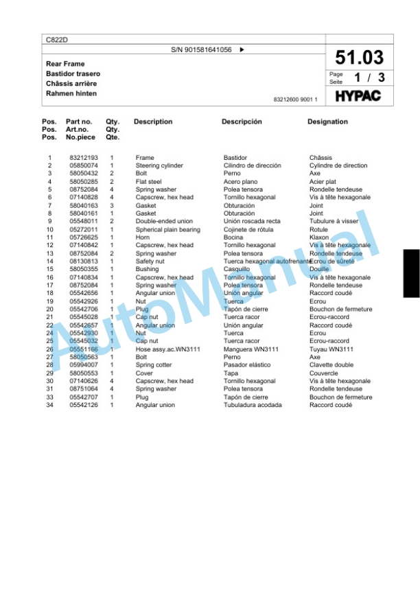 Bomag C822D Single Drum Wheel Drive Vibratory Roller Spare Parts Catalogue 00818945 2 Bomag C822D Single Drum Wheel Drive Vibratory Roller Spare Parts Catalogue 00818945-2