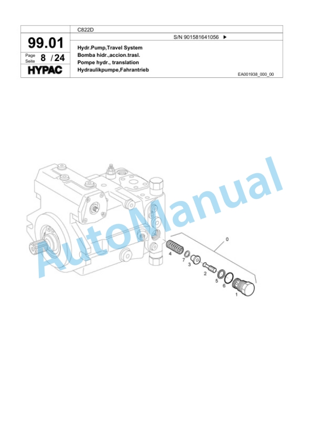 Bomag C822D Single Drum Wheel Drive Vibratory Roller Spare Parts Catalogue 00818945 3 Bomag C822D Single Drum Wheel Drive Vibratory Roller Spare Parts Catalogue 00818945-3