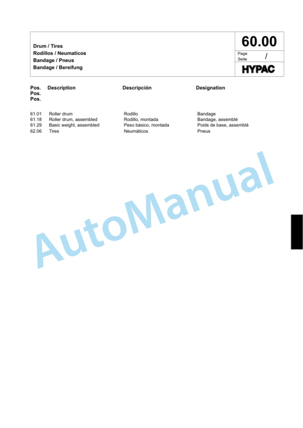 Bomag C825D Single Drum Wheel Drive Vibratory Roller Spare Parts Catalogue 00818941 2 Bomag C825D Single Drum Wheel Drive Vibratory Roller Spare Parts Catalogue 00818941-2