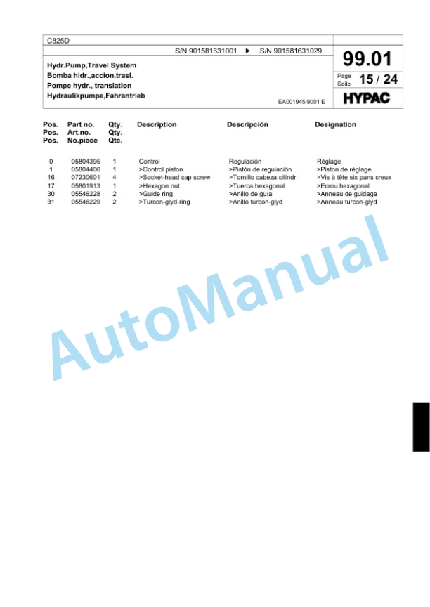 Bomag C825D Single Drum Wheel Drive Vibratory Roller Spare Parts Catalogue 00818941 3 Bomag C825D Single Drum Wheel Drive Vibratory Roller Spare Parts Catalogue 00818941-3