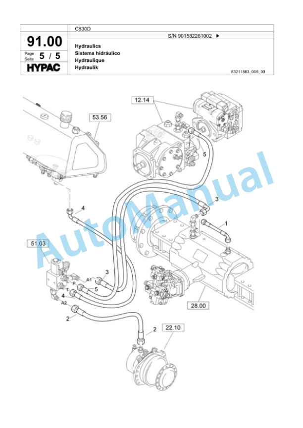 Bomag C830D Single Drum Wheel Drive Vibratory Roller Spare Parts Catalogue 00818579 2 Bomag C830D Single Drum Wheel Drive Vibratory Roller Spare Parts Catalogue 00818579-2