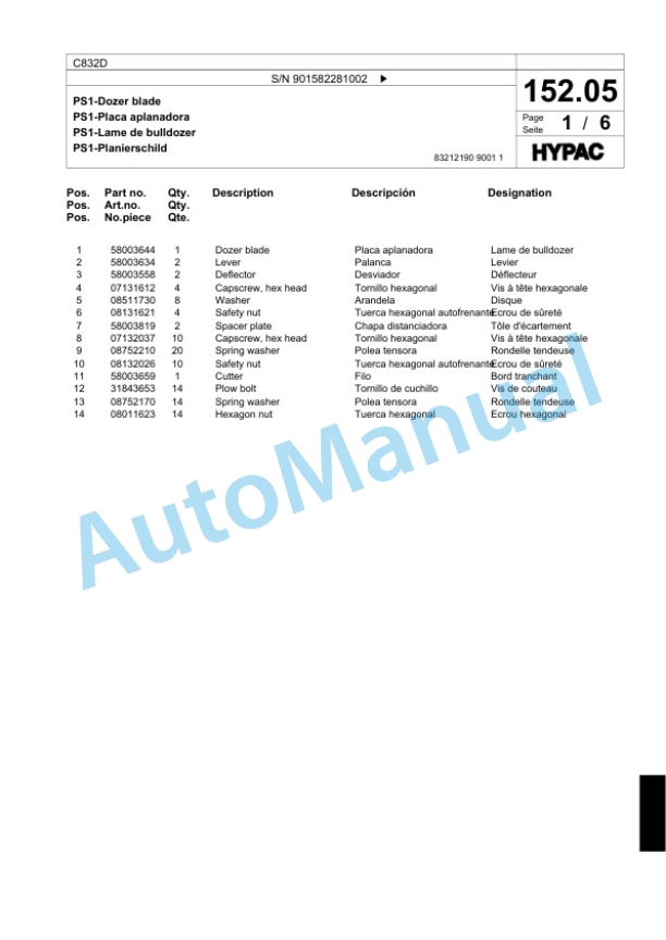 Bomag C832D Single Drum Wheel Drive Vibratory Roller Spare Parts Catalogue 00818585 4 Bomag C832D Single Drum Wheel Drive Vibratory Roller Spare Parts Catalogue 00818585-4