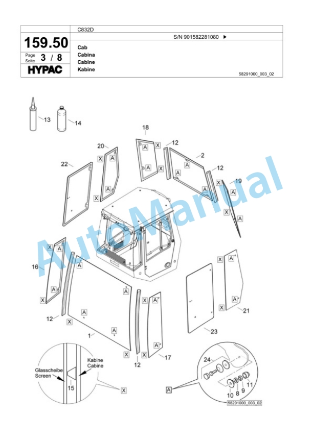 Bomag C832D Single Drum Wheel Drive Vibratory Roller Spare Parts Catalogue 00818585 5 Bomag C832D Single Drum Wheel Drive Vibratory Roller Spare Parts Catalogue 00818585-5