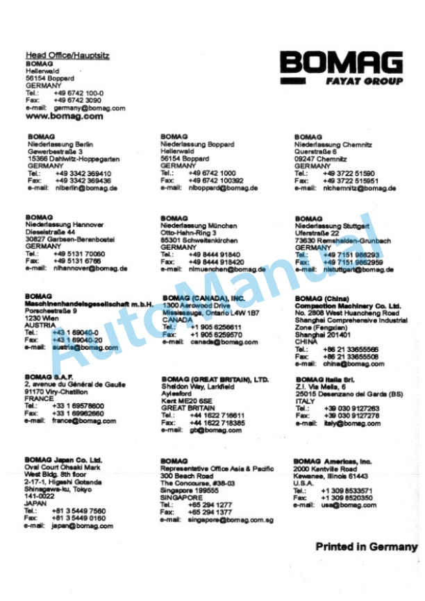 Bomag Control Box with Lever Spare Parts Catalogue 00817725 4 Bomag Control Box with Lever Spare Parts Catalogue 00817725-4