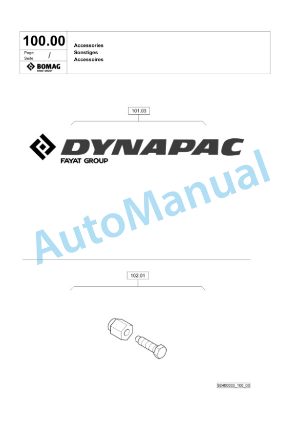 Bomag DFP5 Vibratory Plate Compactor Spare Parts Catalogue 00825745 5 Bomag DFP5 Vibratory Plate Compactor Spare Parts Catalogue 00825745-5