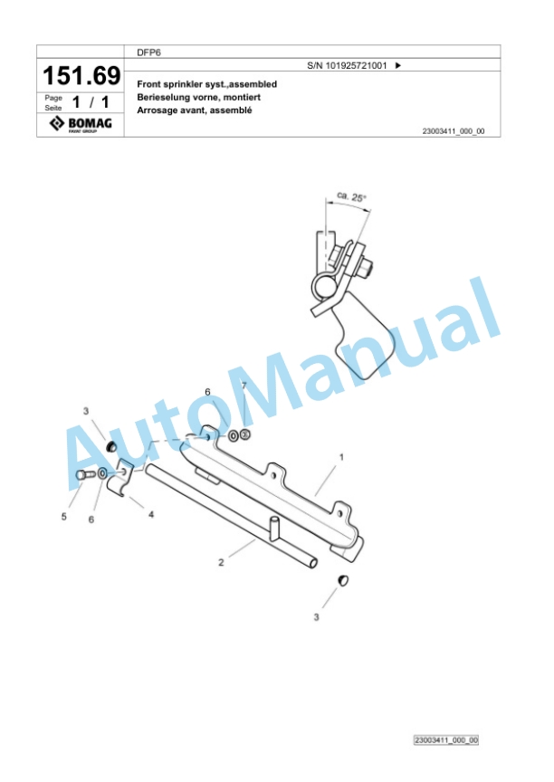 Bomag DFP6 Vibratory Plate Compactor Spare Parts Catalogue 00827017 5 Bomag DFP6 Vibratory Plate Compactor Spare Parts Catalogue 00827017-5