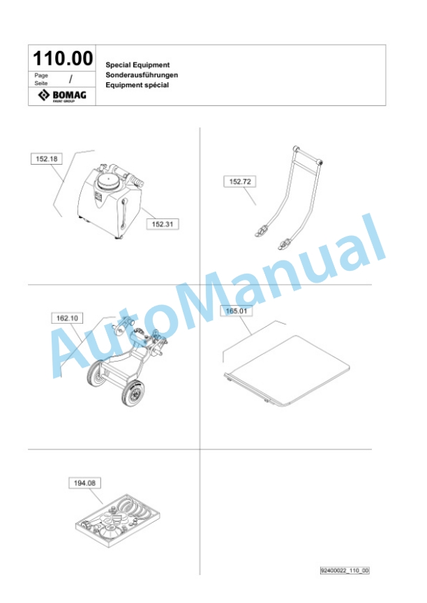 Bomag DFP7 Vibratory Plate Compactor Spare Parts Catalogue 00825609 5 Bomag DFP7 Vibratory Plate Compactor Spare Parts Catalogue 00825609-5