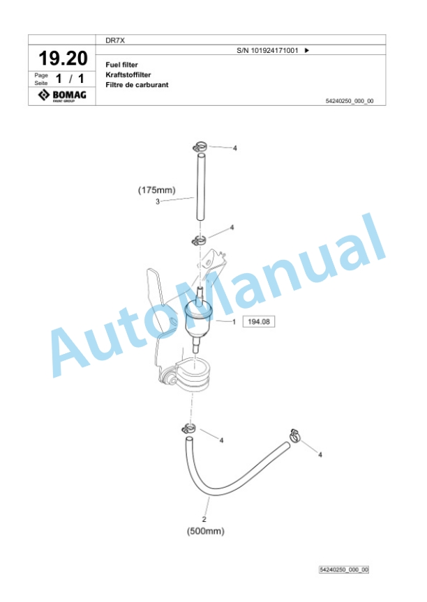 Bomag DR7X Vibratory Tamper Spare Parts Catalogue 00826891 2 Bomag DR7X Vibratory Tamper Spare Parts Catalogue 00826891-2