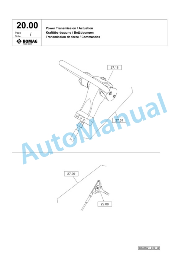 Bomag DRP20DX Vibratory Plate Compactor Spare Parts Catalogue 00826617 2 Bomag DRP20DX Vibratory Plate Compactor Spare Parts Catalogue 00826617-2