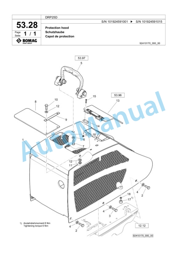 Bomag DRP25D Vibratory Plate Compactor Spare Parts Catalogue 00825425 3 Bomag DRP25D Vibratory Plate Compactor Spare Parts Catalogue 00825425-3
