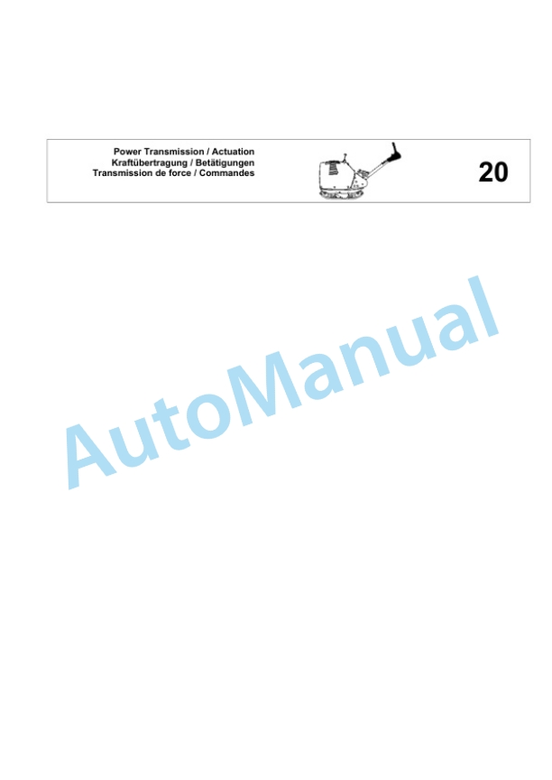 Bomag DRP40DX Vibratory Plate Compactor Spare Parts Catalogue 00826849 2 Bomag DRP40DX Vibratory Plate Compactor Spare Parts Catalogue 00826849-2