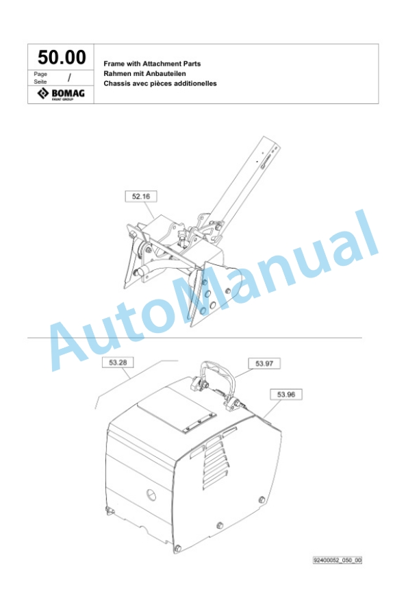 Bomag DRP45DX Vibratory Plate Compactor Spare Parts Catalogue 00826533 2 Bomag DRP45DX Vibratory Plate Compactor Spare Parts Catalogue 00826533-2