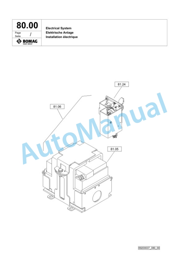 Bomag DRP60D Vibratory Plate Compactor Spare Parts Catalogue 00826747 4 Bomag DRP60D Vibratory Plate Compactor Spare Parts Catalogue 00826747-4