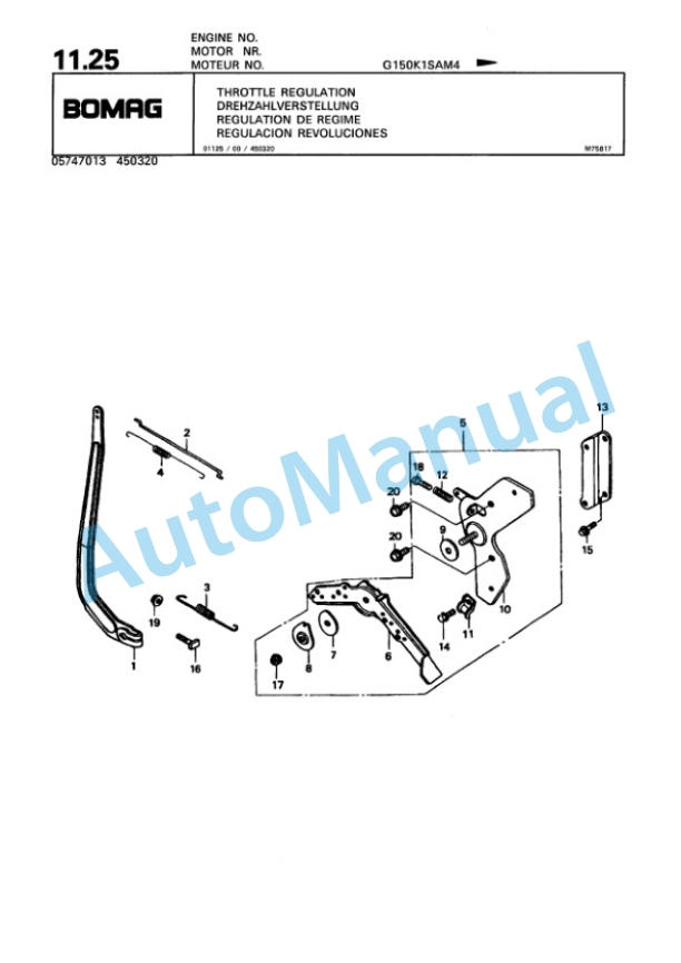 Bomag M1 P Vibratory Plate Compactor Spare Parts Catalogue 00816417 2 Bomag M1 P Vibratory Plate Compactor Spare Parts Catalogue 00816417-2