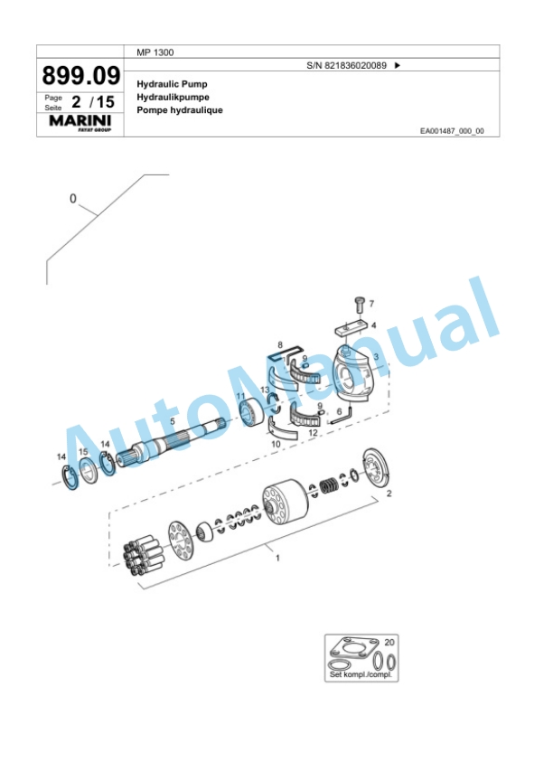 Bomag MP 1300 Cold Milling Planer Spare Parts Catalogue 00800603 4 Bomag MP 1300 Cold Milling Planer Spare Parts Catalogue 00800603-4
