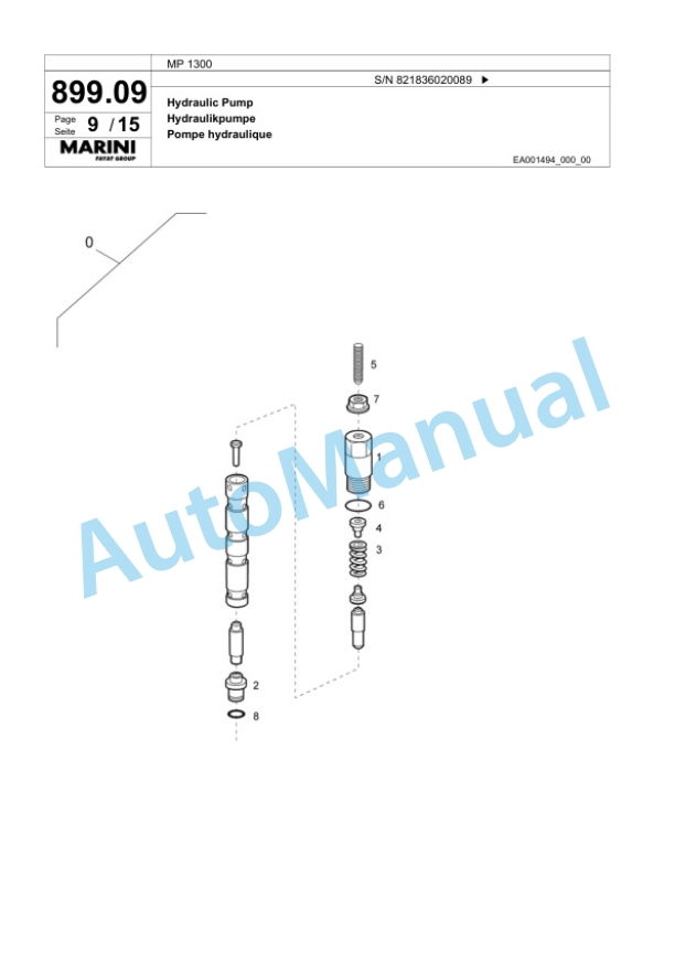 Bomag MP 1300 Cold Milling Planer Spare Parts Catalogue 00800603 5 Bomag MP 1300 Cold Milling Planer Spare Parts Catalogue 00800603-5