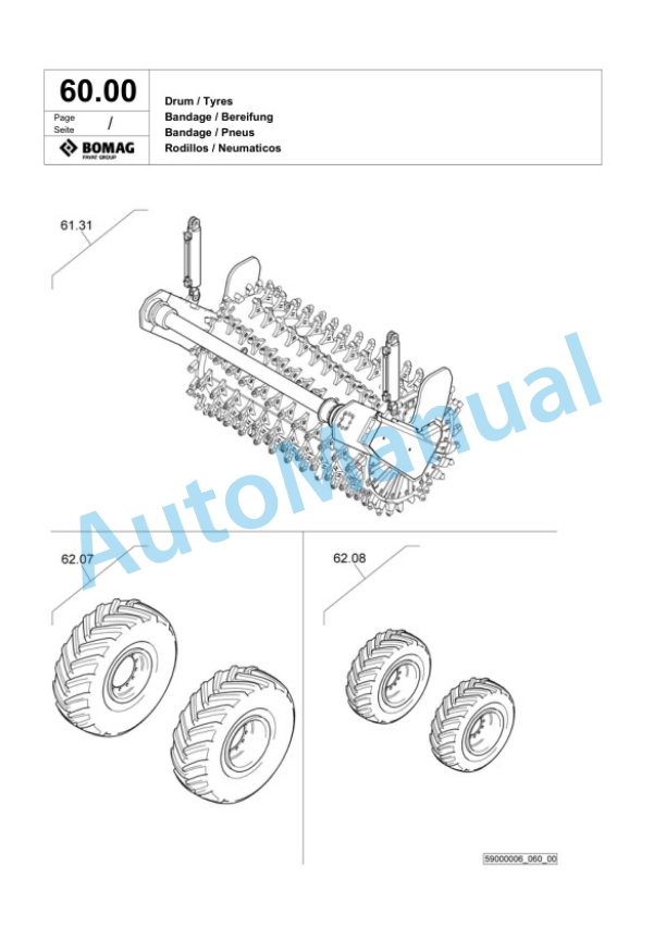 Bomag MPH 122-2 Soil Stabilizer - Asphalt Recycler Spare Parts Catalogue 00818911 2 Bomag MPH 122-2 Soil Stabilizer - Asphalt Recycler Spare Parts Catalogue 00818911-2