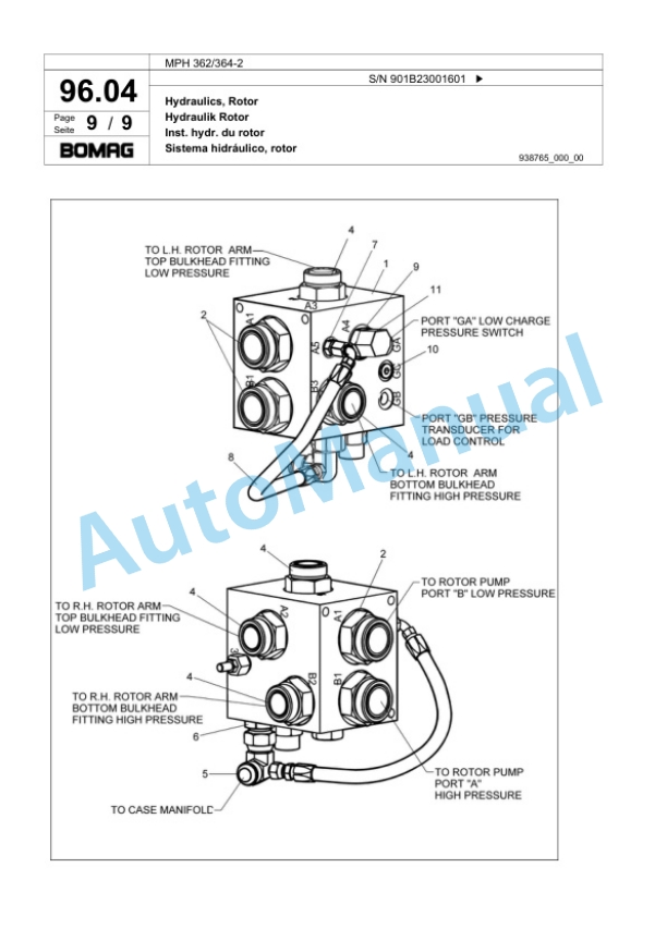 Bomag MPH 362-364-2 Soil Stabilizer - Asphalt Recycler Spare Parts Catalogue 00817961 2 Bomag MPH 362-364-2 Soil Stabilizer - Asphalt Recycler Spare Parts Catalogue 00817961-2