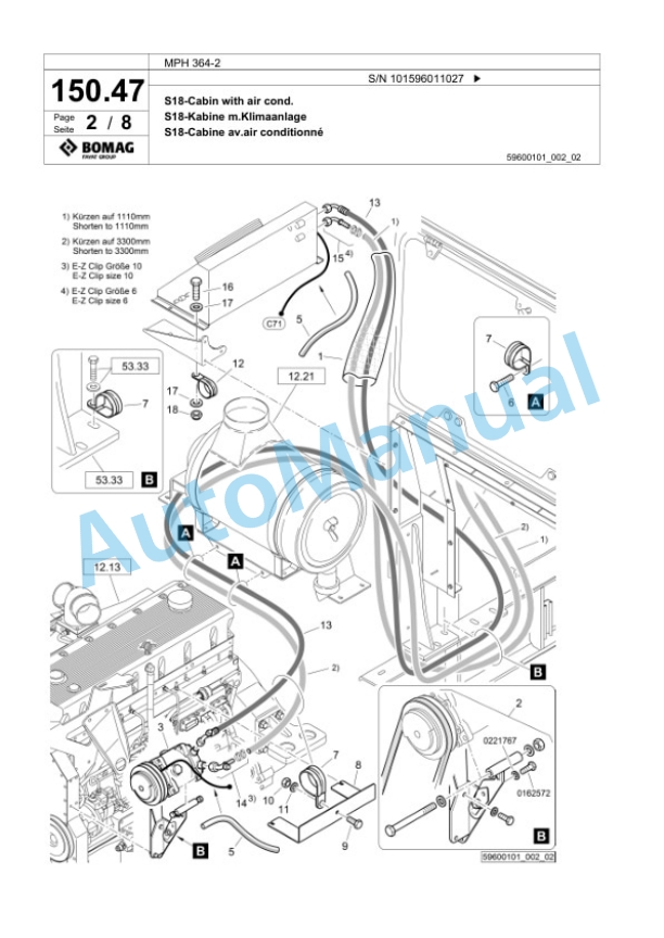 Bomag MPH 364-2 Soil Stabilizer - Asphalt Recycler Spare Parts Catalogue 00824973 5 Bomag MPH 364-2 Soil Stabilizer - Asphalt Recycler Spare Parts Catalogue 00824973-5
