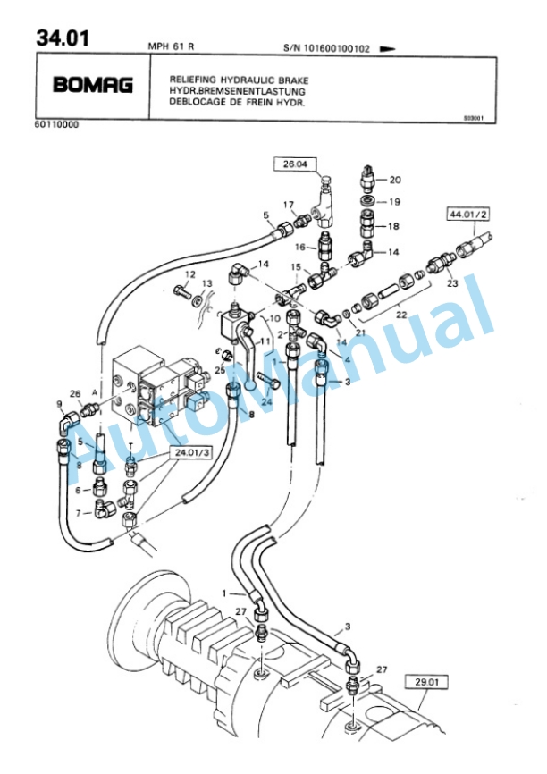 Bomag MPH 61 R Asphalt Recycler Spare Parts Catalogue 00810060 3 Bomag MPH 61 R Asphalt Recycler Spare Parts Catalogue 00810060-3