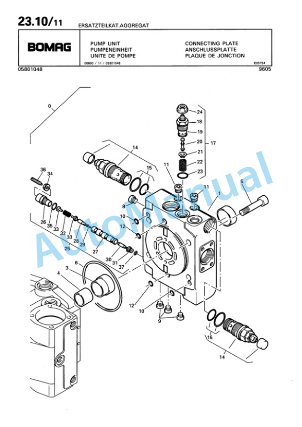 Bomag Pump Spare Parts Catalogue 00817722 4 Bomag Pump Spare Parts Catalogue 00817722-4