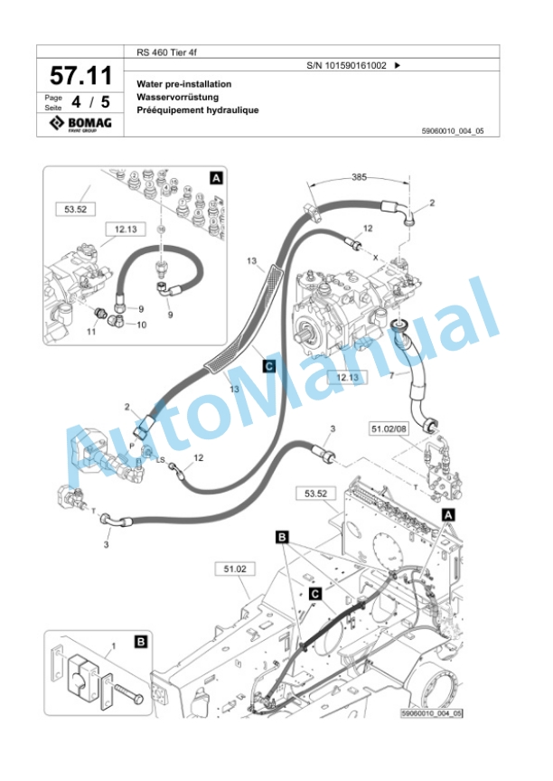 Bomag RS 460 Tier 4f Soil Stabilizer - Asphalt Recycler Spare Parts Catalogue 00825189 2 Bomag RS 460 Tier 4f Soil Stabilizer - Asphalt Recycler Spare Parts Catalogue 00825189-2