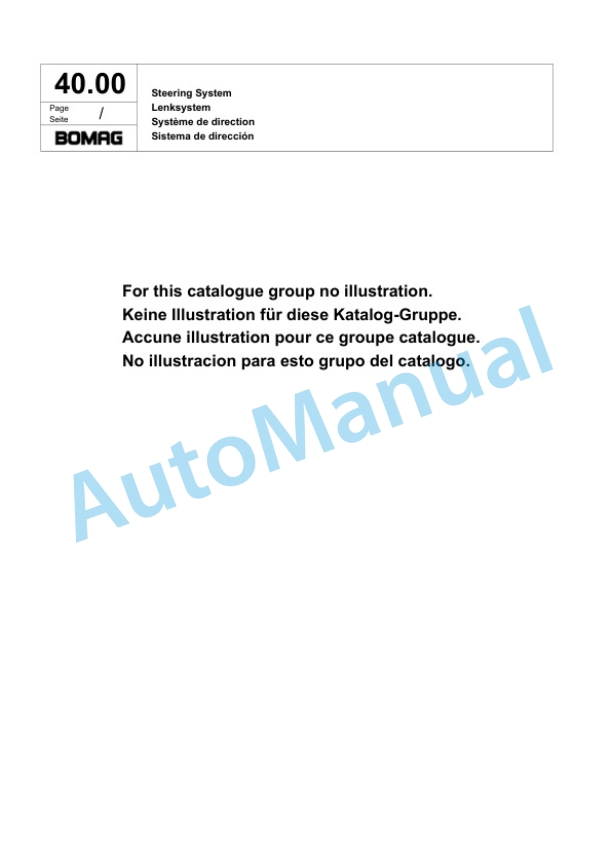 Bomag VARIOCONTROL Single Drum Wheel Drive Vibratory Roller Spare Parts Catalogue 00818383 2 Bomag VARIOCONTROL Single Drum Wheel Drive Vibratory Roller Spare Parts Catalogue 00818383-2