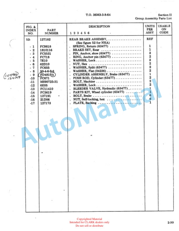 Clark 2342469 CTE-40 Series Technical Manual 5 Clark 2342469 CTE-40 Series Technical Manual-5