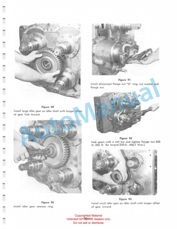 Clark 5000 Series Powershift Transmission Maintenance and Service Manual SM-54 3 Clark 5000 Series Powershift Transmission Maintenance and Service Manual SM-54-3