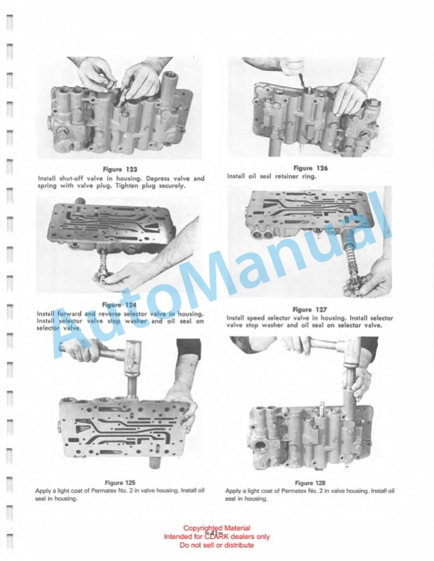 Clark 5000 Series Powershift Transmission Maintenance and Service Manual SM-54 4 Clark 5000 Series Powershift Transmission Maintenance and Service Manual SM-54-4
