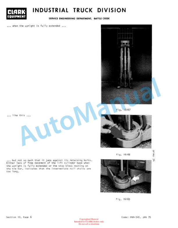 Clark 915 Perkins Gas Planned Maintenance and Adjustment Procedures Manual PMA-544 3 Clark 915 Perkins Gas Planned Maintenance and Adjustment Procedures Manual PMA-544-3