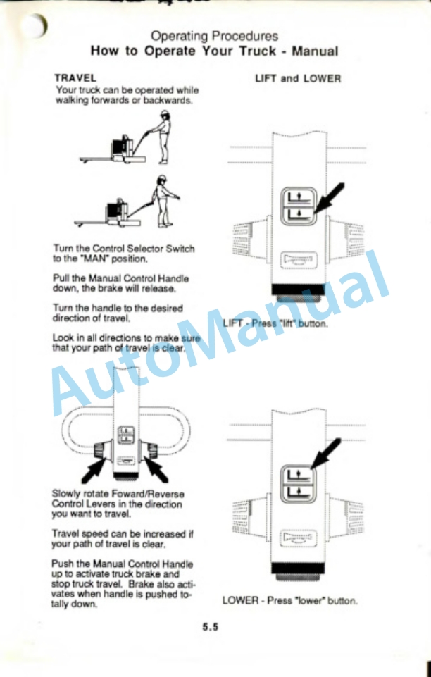 Clark AGP 40 Operator Manual OM-599 3 Clark AGP 40 Operator Manual OM-599-3