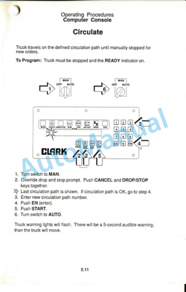 Clark AGP 40 Operator Manual OM-599 4 Clark AGP 40 Operator Manual OM-599-4