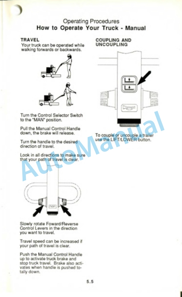 Clark AGT 40 Operator Manual OM-600 3 Clark AGT 40 Operator Manual OM-600-3