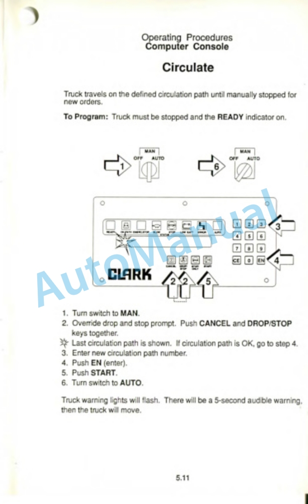 Clark AGT 40 Operator Manual OM-600 4 Clark AGT 40 Operator Manual OM-600-4