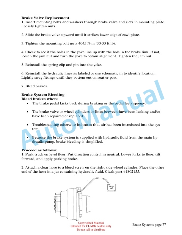 Clark BR120 Brake Systems Technical Training-5
