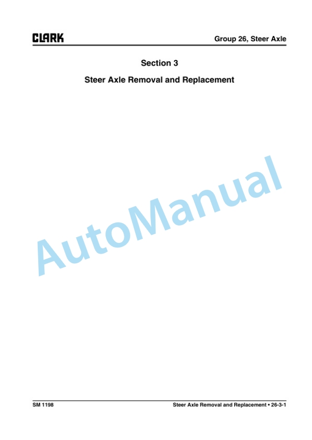 Clark C 15s L, C 18s L, C 20s L, C 15sC L, C 18sC L, C 20sC L Service Manual SM-1198 5 Clark C 15s L, C 18s L, C 20s L, C 15sC L, C 18sC L, C 20sC L Service Manual SM-1198 - Image 5